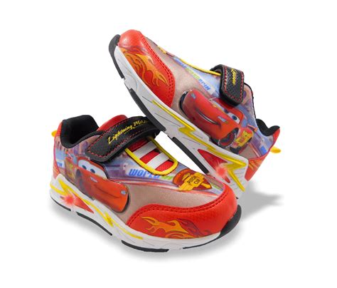 Disney Pixar Cars Boys Red Toddler Lighted Athletic Shoes Sneaker | Kids shoes, Toddler shoes ...