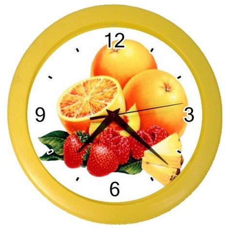 ORANGES AND MIXED FRUIT Kitchen Wall Clock, Home Decor, Business, Office, Gift Time 20574523