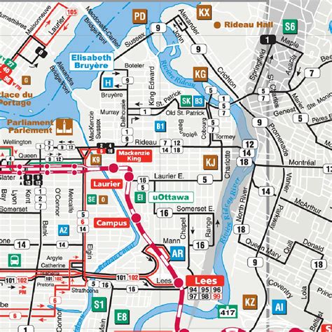 Ottawa Transit Map by Avenza Systems Inc. | Avenza Maps