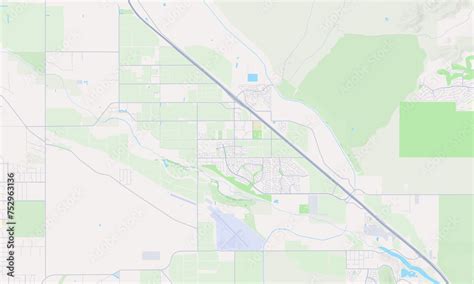 Marana Arizona Map, Detailed Map of Marana Arizona Stock Illustration ...