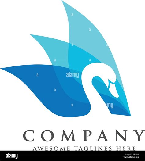 creative and elegant swan logo vector bird logo design Stock Vector Image & Art - Alamy