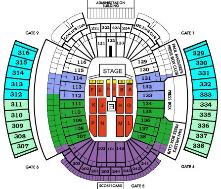 ralph wilson stadium seating chart