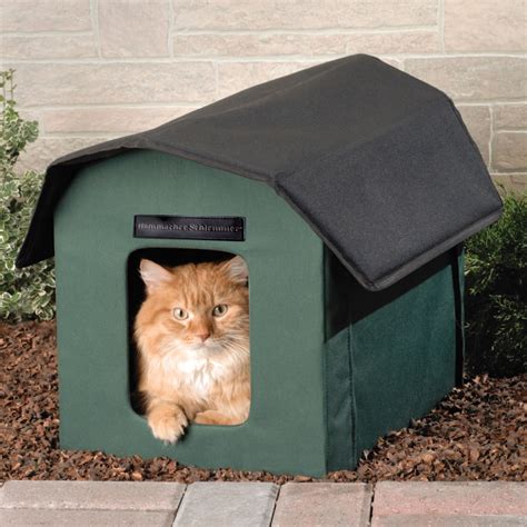 The Only Outdoor Heated Cat Shelter - Hammacher Schlemmer