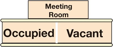 Sliding Door - Meeting Room / Occupied / Vacant Sign | Seton