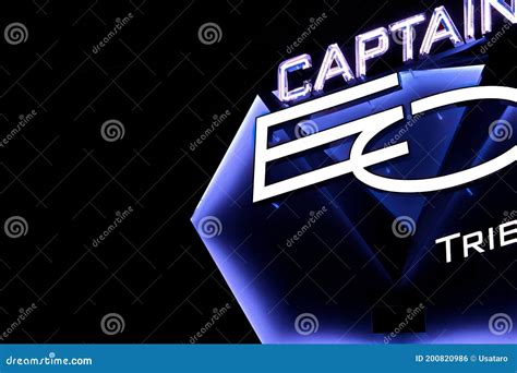 Photo of a Captain EO Tribute Sign Editorial Photo - Image of posing ...