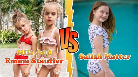 Salish Matter VS Mila And Emma Stauffer Stunning Transformation ⭐ From Baby To Now - YouTube