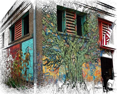 New Orleans Art Bywater Building Graffiti Art NOLA | Etsy