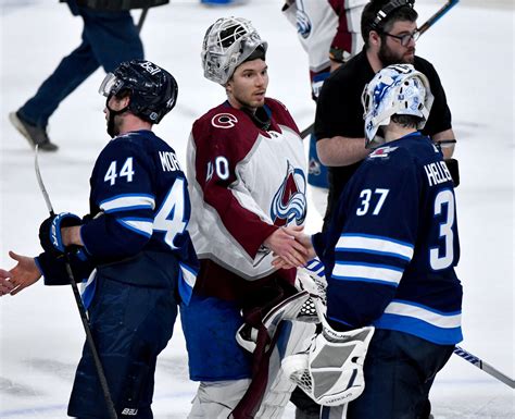 Jets eliminated from NHL playoffs with loss to Avalanche - The Globe ...