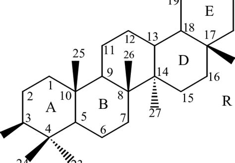 1 Typical structure of a triterpene glycoside | Download Scientific Diagram