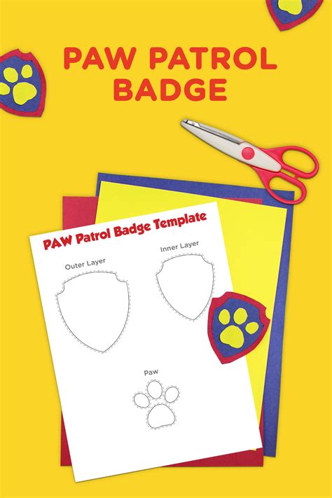 PAW Patrol Printable Badge Template | Nickelodeon Parents