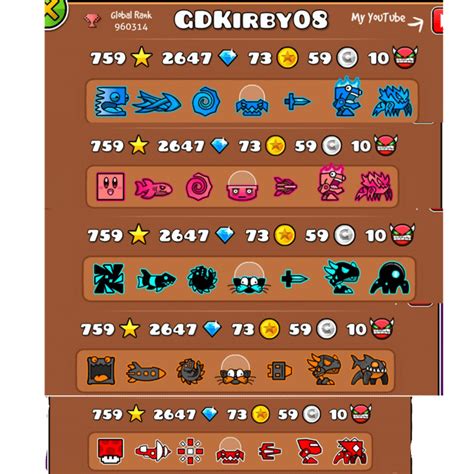 Evolution of my gd icons : r/geometrydash