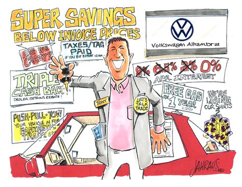 Car Salesman Cartoon | Funny Gift for Car Salesman