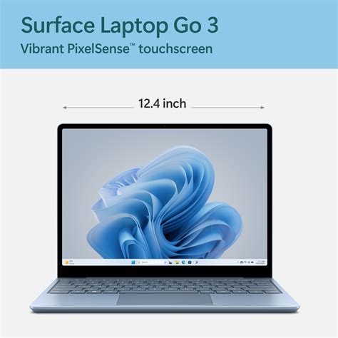 Microsoft Surface Laptop GO 3 (Ice Blue) | i5-1235U | 8/16GB RAM 256GB SSD | 12.4" (Touch ...