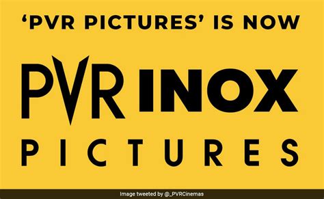 PVR Pictures Rebrands Itself As PVR INOX Pictures After Merger