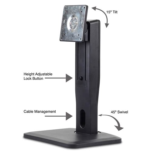 Amazon.com : Nixeus VESA Height Adjustable LCD Monitor Stand with Tilt ...