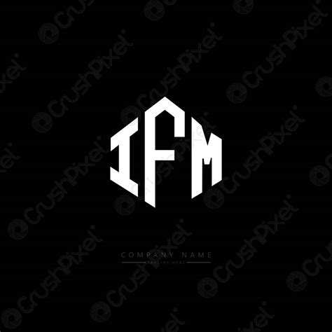 IFM letter logo design with polygon shape. IFM polygon and - stock ...