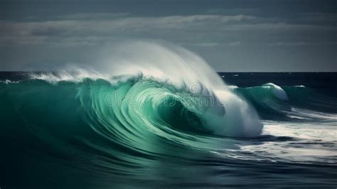 Coastal Symphony, Awe-inspiring Wave Moments with Majestic Skies and ...