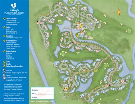 Old Key West Resort Map - KennythePirate.com