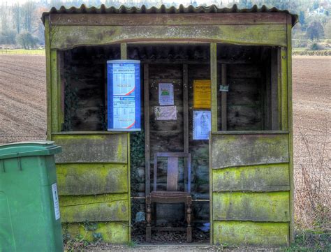 A seat with a view | Bus shelter with a dining room chair, l… | Flickr