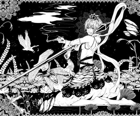 Anime Spirit Black n White, white, black, spirit, anime, smoke, swamp, girl, princess HD ...