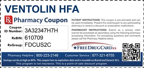 Ventolin HFA Coupon - Free Prescription Savings at Pharmacies Nationwide