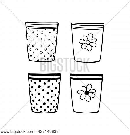 Empty Flower Pots Vector & Photo (Free Trial) | Bigstock