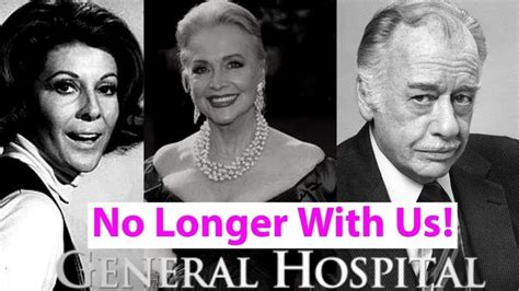 General Hospital Cast Who Died from 1963 to 2019| In Memoriam - YouTube ...