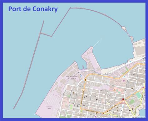 Plan du port de Conakry