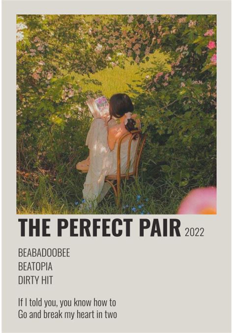 The Perfect Pair Poster in 2023 | Music poster design, Music poster, Music album covers