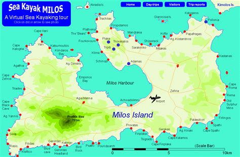 A Virtual Sea Kayaking Tour of Milos Island, Greece