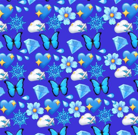 Blue emoji wallpaper | Emoji wallpaper, Blue emoji, Wallpaper