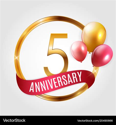 5 Year Anniversary Logo - The Image of Collection