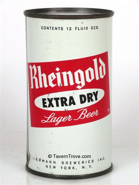 Item #33138 1960 Rheingold Extra Dry Beer Flat Top Can 124-14.2