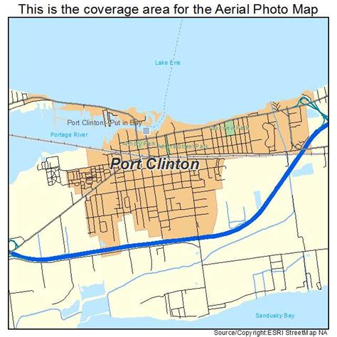 Aerial Photography Map of Port Clinton, OH Ohio