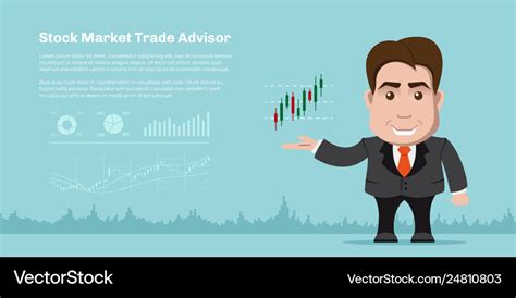 Stock market trading concept banner Royalty Free Vector