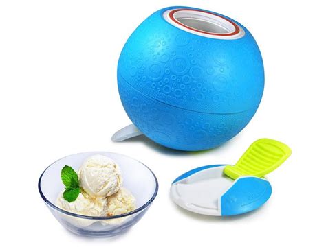 Ball Shaped Ice Cream Maker, Makes Ice Cream By Just Playing With It