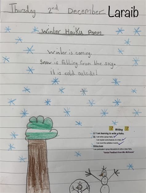 Winter Haiku Poems