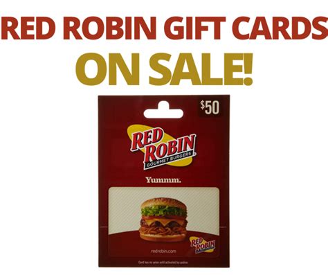 Red Robin Gift Card On Sale! – Glitchndealz