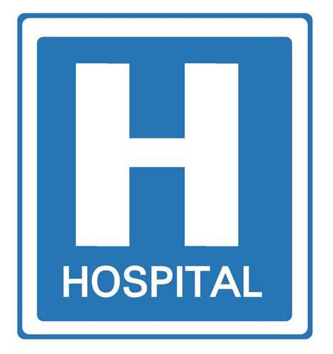 Hospital sign | Hospital signs, Sport team logos, Traffic signs