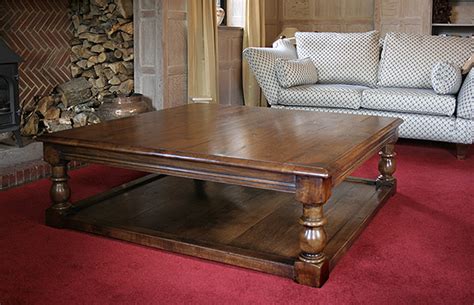 Large Coffee Table in Limewashed Oak Panelled Sitting Room