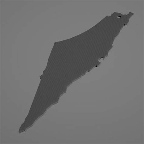 STL file The holy land map・3D print design to download・Cults