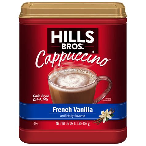 Buy Hills BrosInstant Cappuccino Mix, French Vanilla - Easy to Use, Enjoy Coffeehouse Flavor ...