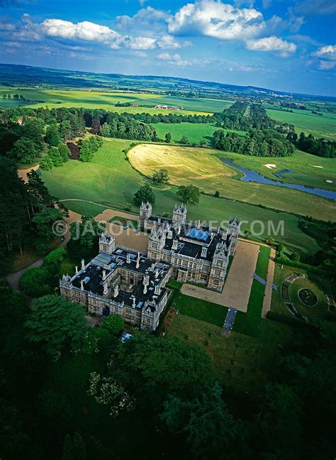 Aerial View. Mentmore Towers, Buckinghamshire . Jason Hawkes