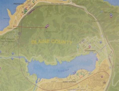 GTA V: Blaine County Map - Orcz.com, The Video Games Wiki