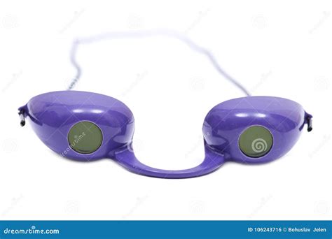 Indoor Tanning Bed Eye UV Protection Purple Goggles Stock Photo - Image of lifestyle, holiday ...