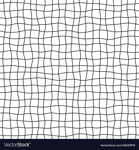 Hand drawn square grid seamless pattern handdrawn Vector Image