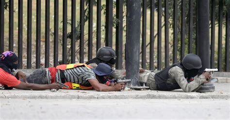 Haiti Protest by Police Erupts in Gunfire - The New York Times