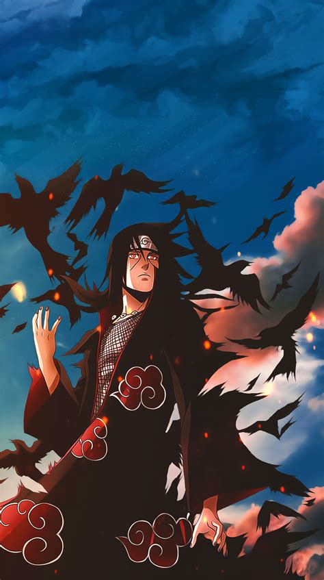 Itachi Uchiha Sharingan Genjutsu 4K Vertical Wallpaper | Samurai anime, Itachi uchiha art ...