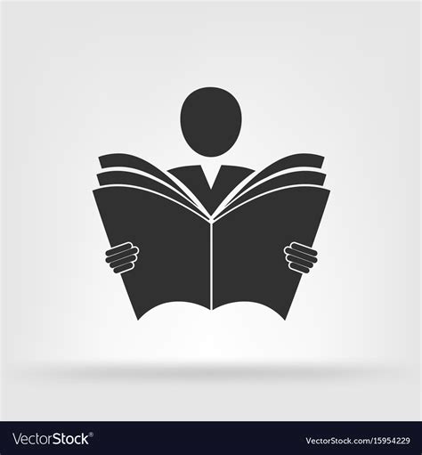 Reading book icon Royalty Free Vector Image - VectorStock