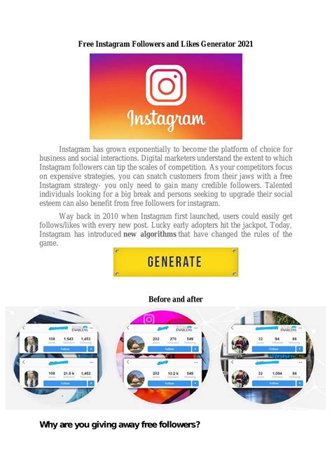 Free Instagram Followers and Likes Generator 2021.pdf | DocDroid